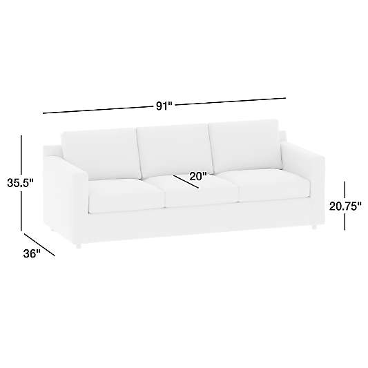 Barrett II 3-Seat Track Arm Sofa