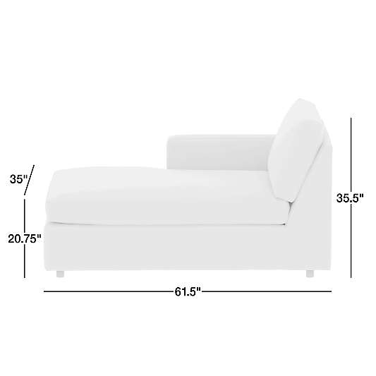 Barrett II Left-Arm Chaise Lounge Sectional Piece