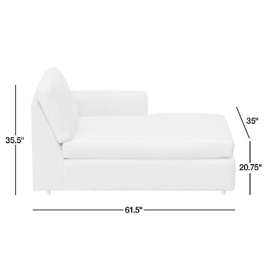 Barrett II Right-Arm Chaise Lounge Sectional Piece