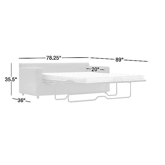 Barrett II 78.25" Track Arm Queen Sleeper Sofa