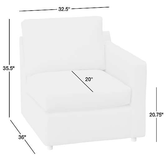 Barrett II Right-Arm Chair Sectional Piece