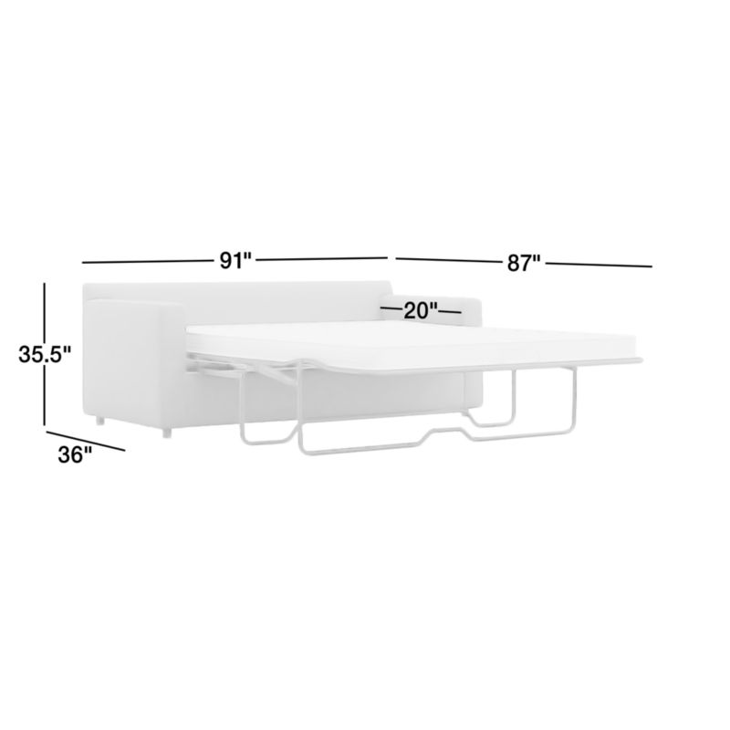 View Barrett II 3-Seat Queen Sleeper - image 2 of 11