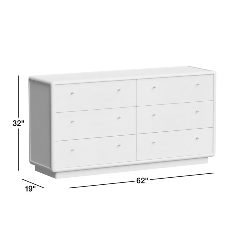 Lafayette Whitewashed Wood -Drawer Dresser