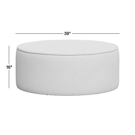 Fireside Round Upholstered Ottoman