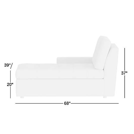 Sombra Left-Arm Chaise Lounge Sectional Piece