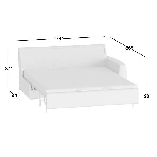 Sombra Right-Arm Queen Sleeper Sofa Sectional Piece
