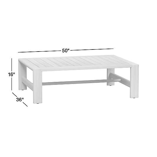 Anguilla 50" Teak Wood Outdoor Coffee Table