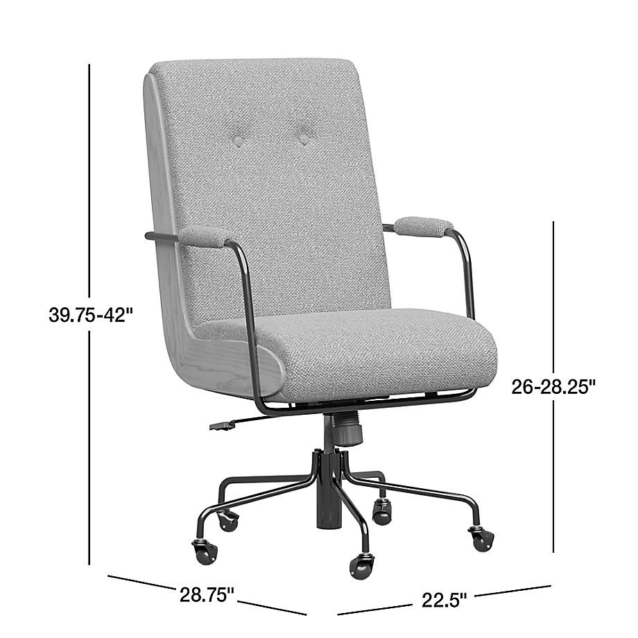 Ellison Green Woven High-Back Office Chair + Reviews | Crate