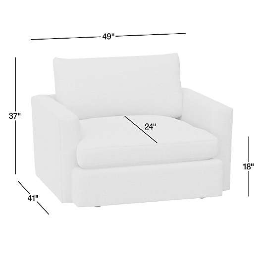 Lounge 49" Leather Chair and a Half