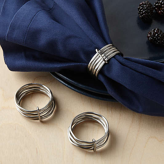 5-Ring Silver Napkin Ring