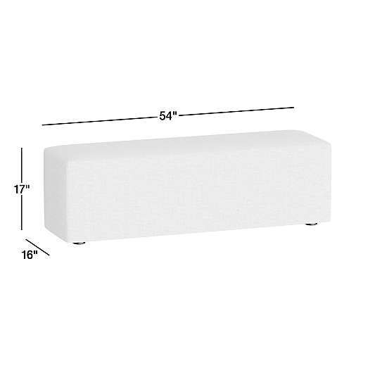 Highland Leather Bench (54"-70")