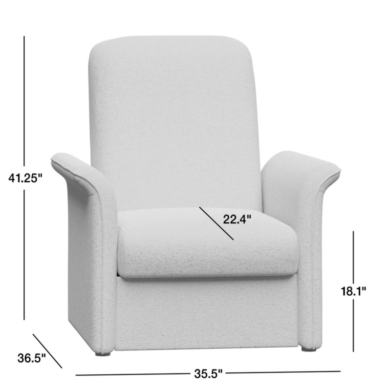 View Tasse Upholstered Reclining Chair - image 3 of 3