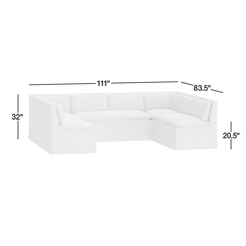 View Belmar Grey U-Shaped Triple Loveseat Dining Banquette - image 3 of 7