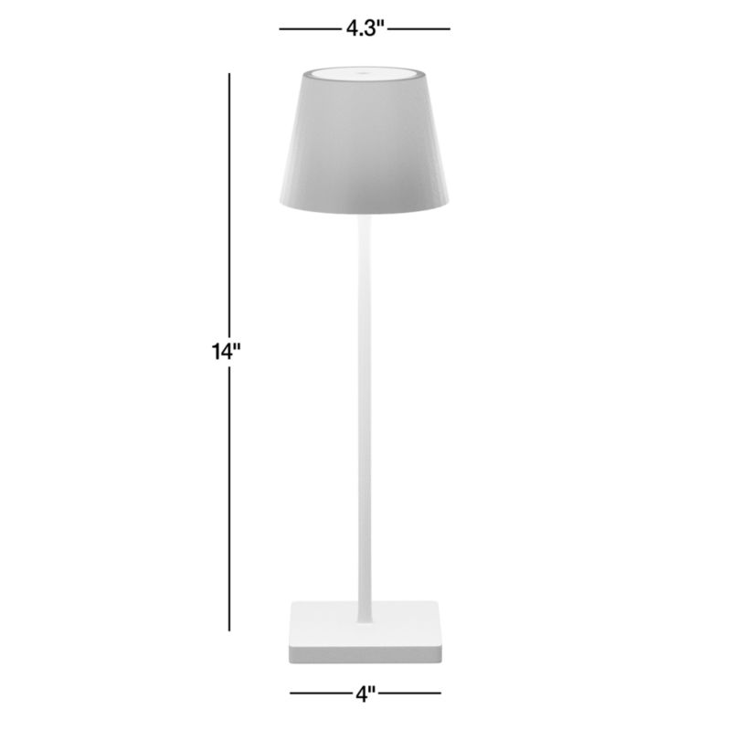 View Poldina Pro Dark Grey Metal Table Lamp by Zafferano America 15" - image 3 of 6