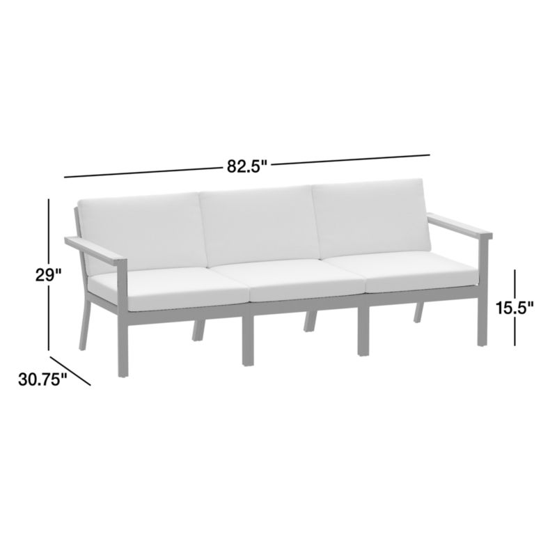 View Alfresco Black Metal 3-Piece Outdoor Sectional Sofa Frame - image 2 of 2