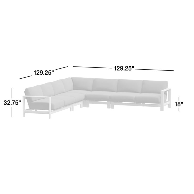 View Anguilla Teak 5-Piece L-Shaped Outdoor Sectional Sofa with Black Cushions - image 3 of 9