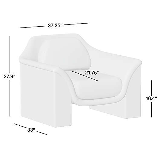 Madera Wood and Leather Accent Chair