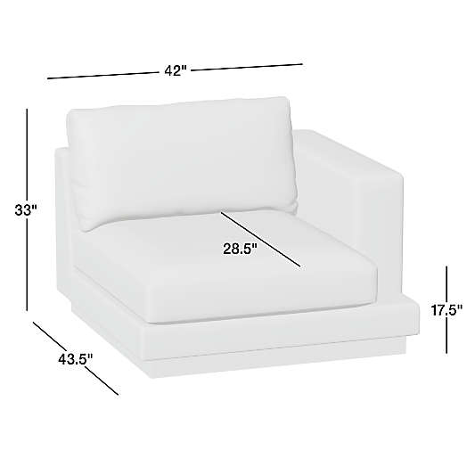 Tidal Right-Arm Chair Sectional Piece