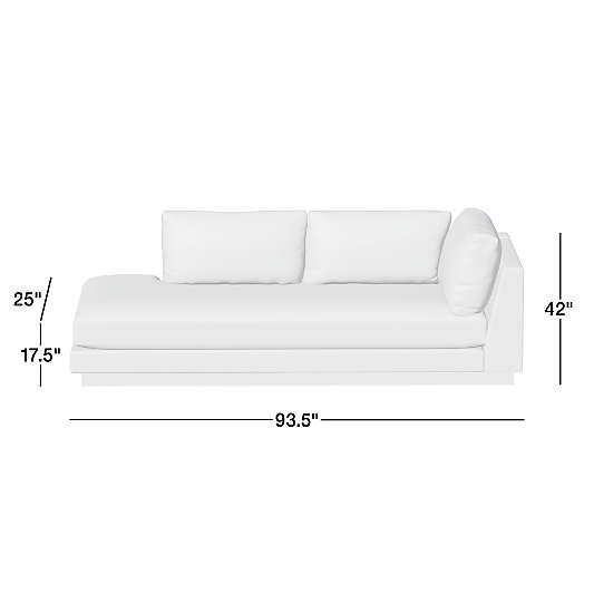 Tidal Left-Arm Corner Bumper Sectional Piece