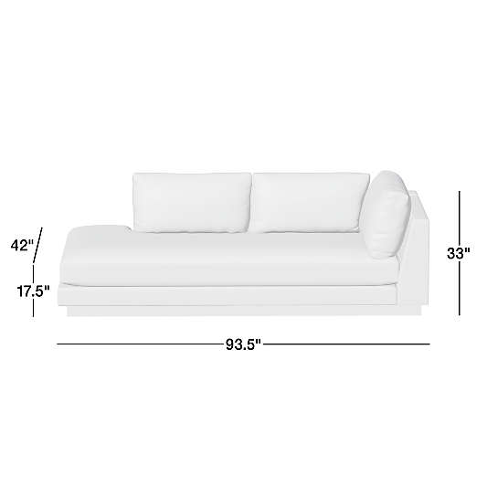 Tidal Left-Arm Corner Bumper Sectional Piece