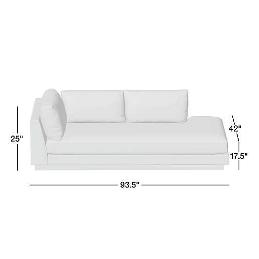 Tidal Right-Arm Corner Bumper Sectional Piece