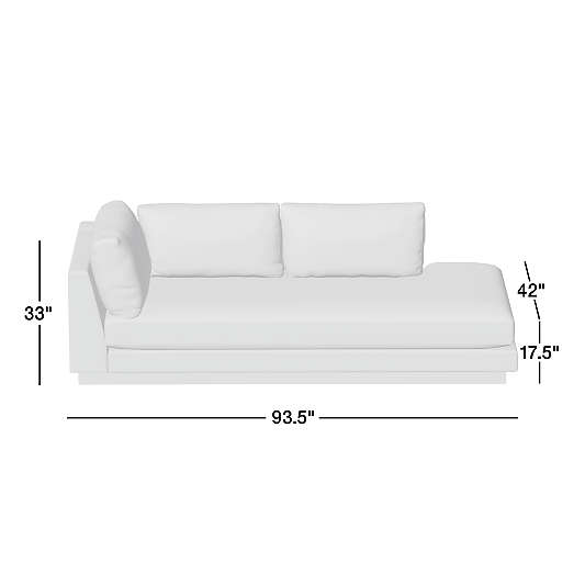Tidal Right-Arm Corner Bumper Sectional Piece