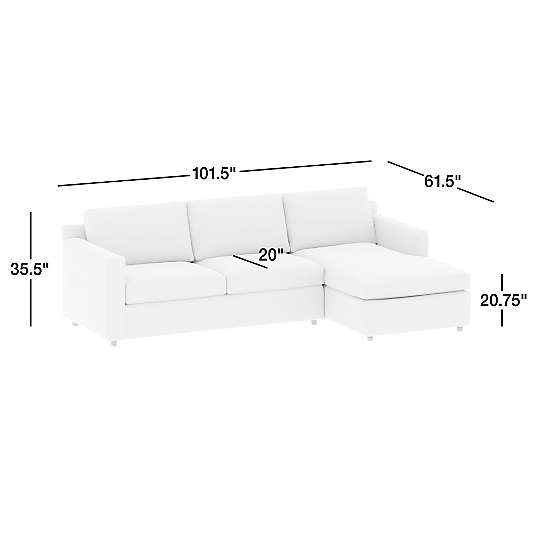 Barrett II 2-Piece Right Arm Chaise Sectional Sofa