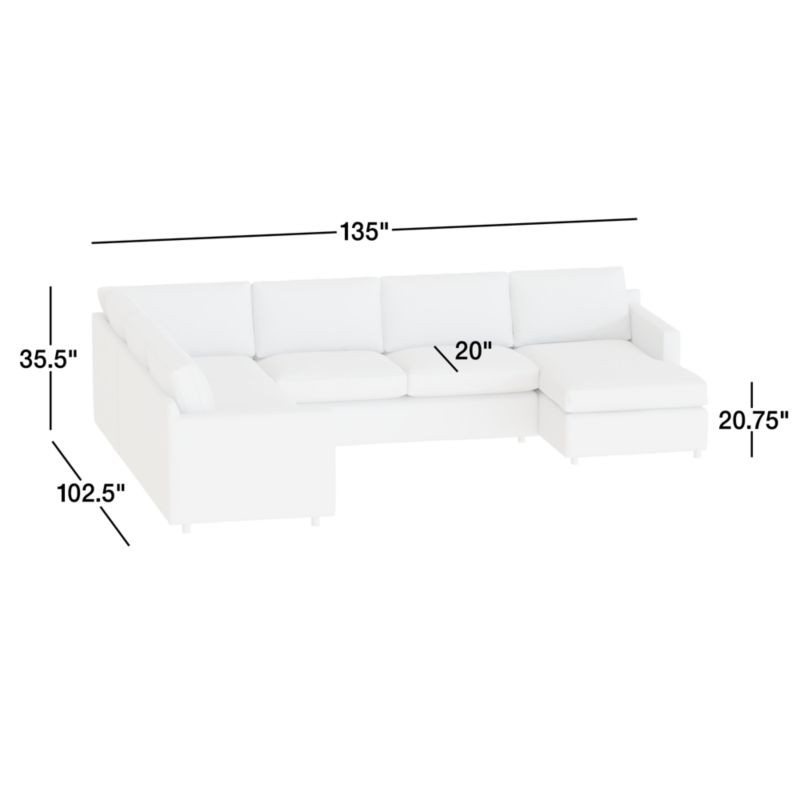 View Barrett II 4-Piece Right Arm Chaise Sectional Sofa - image 3 of 7