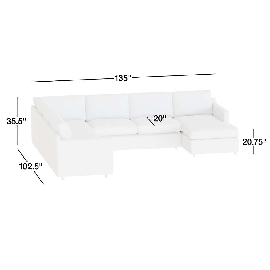 View Barrett II 4-Piece L-Shaped Sectional Sofa with Chaise Lounge - image 3 of 9