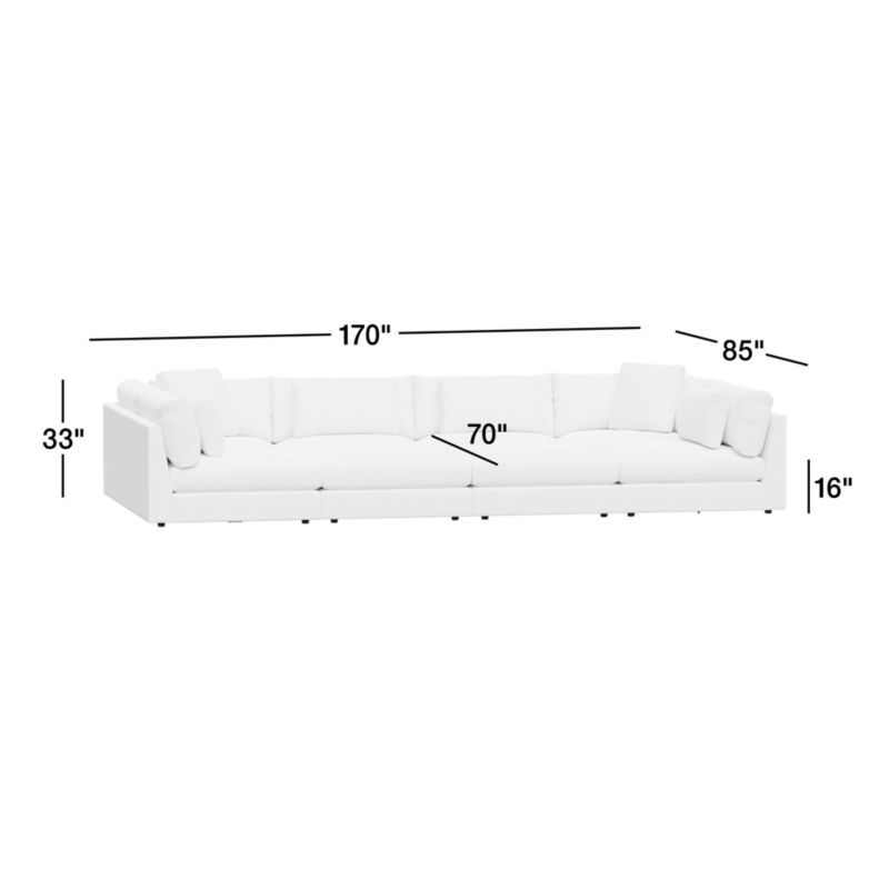 Monterey Modular 6-Piece Pit Sectional Sofa