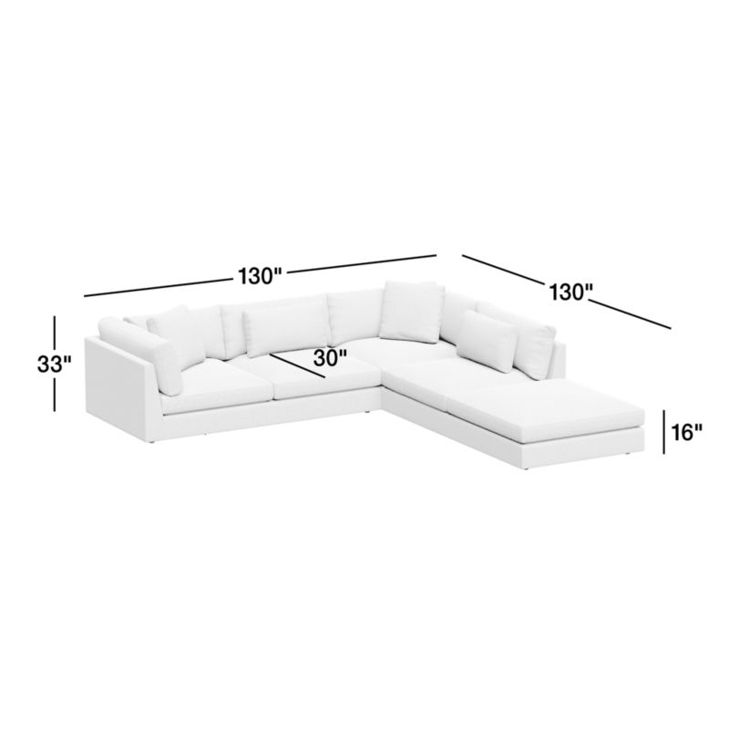 View Monterey Modular 3-Piece L-Shaped Sectional Sofa - image 3 of 21