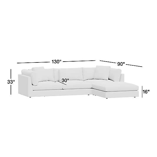 Monterey Modular 3-Piece L-Shaped Sectional Sofa