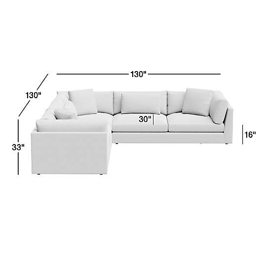 Monterey Modular 3-Piece L-Shaped Sectional Sofa