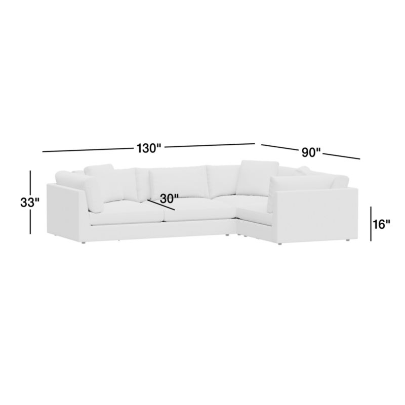 View Monterey Modular 3-Piece L-Shaped Sectional Sofa - image 3 of 21