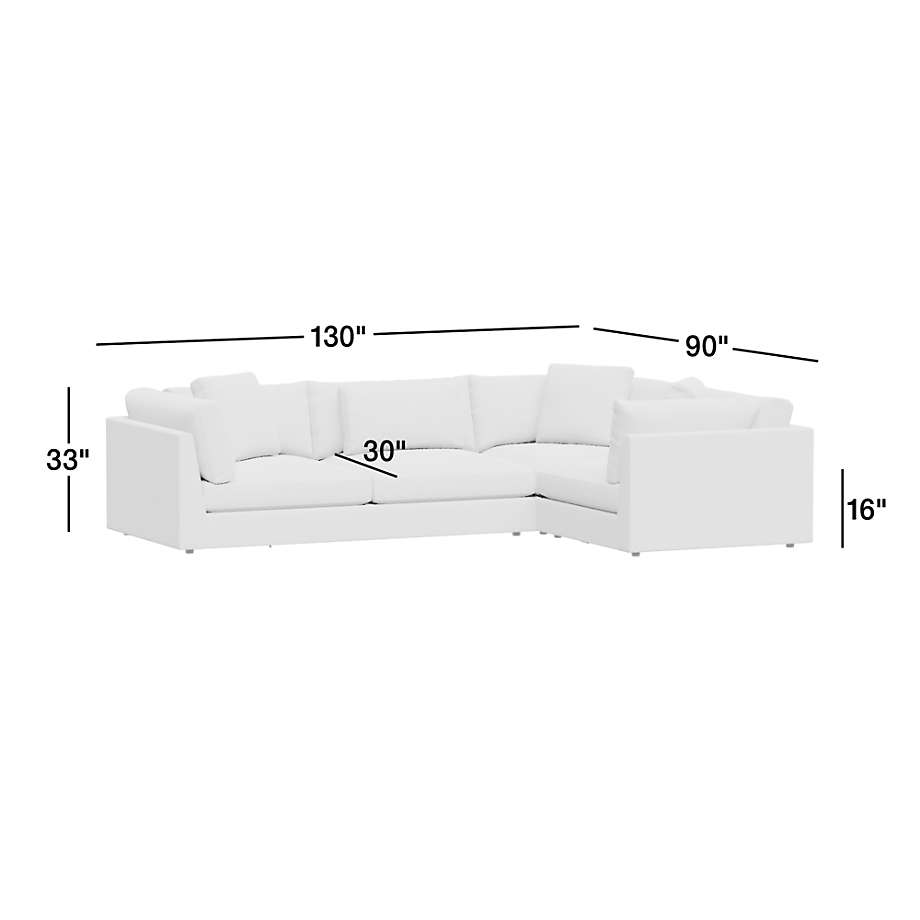 View Monterey Modular 3-Piece L-Shaped Sectional Sofa - image 4 of 17