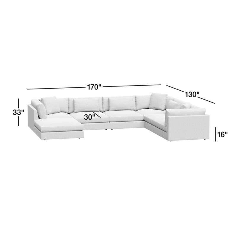 View Monterey Modular 4-Piece U-Shaped Sectional Sofa - image 3 of 20