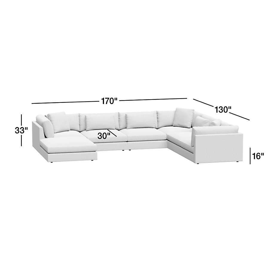 View Monterey Modular 4-Piece U-Shaped Sectional Sofa - image 6 of 19