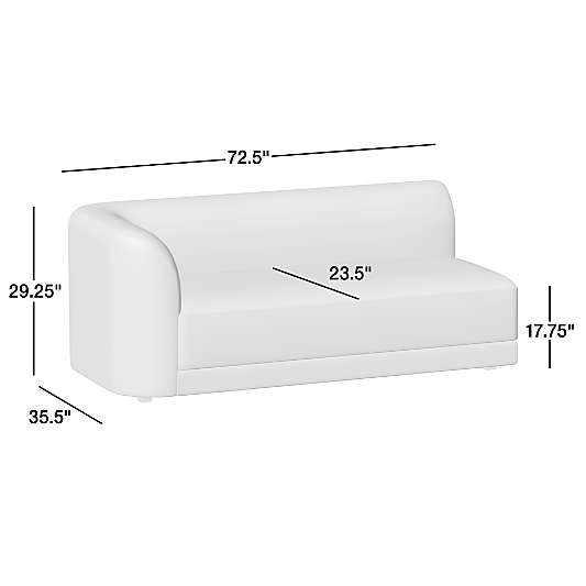 Contour Left-Arm Sofa Sectional Piece
