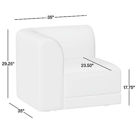 Contour Corner Chair Sectional Piece