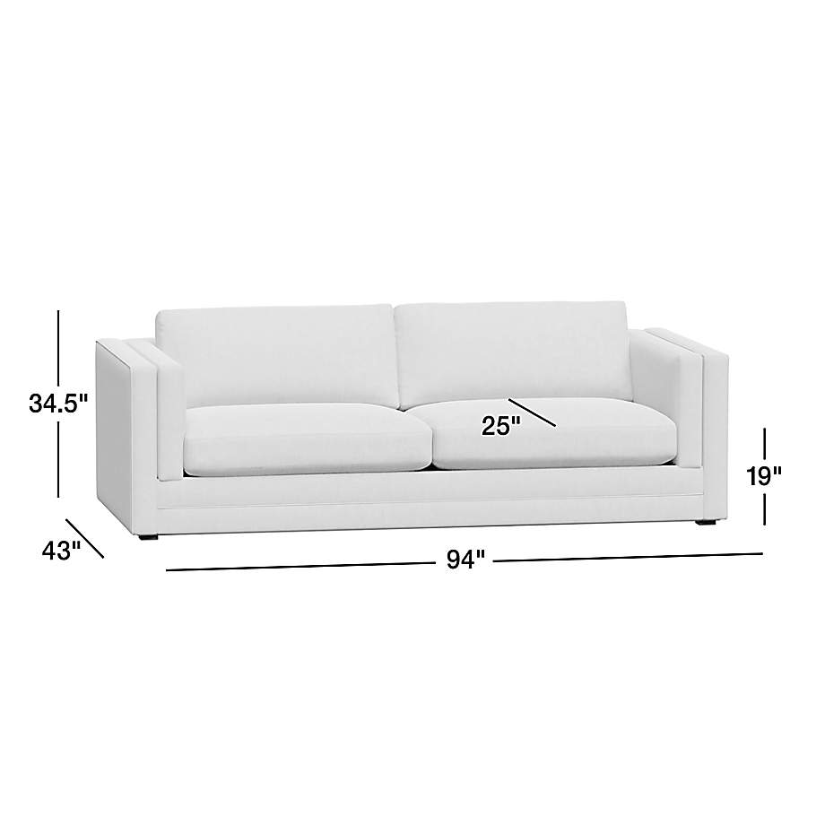 Dusk + Hudson Three-Seater Click Clack Sofa Bed