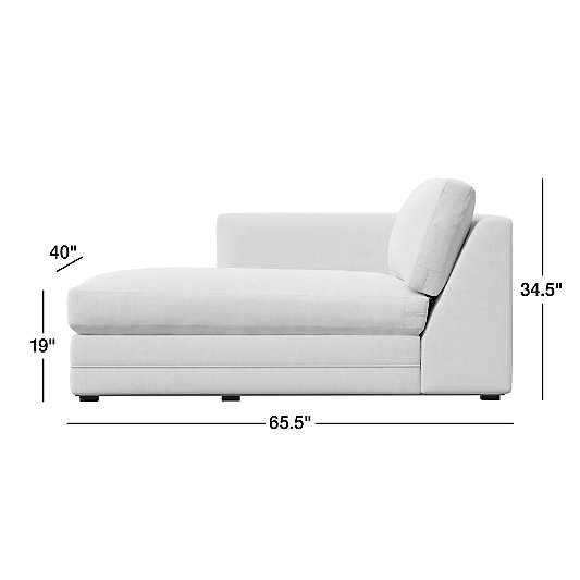 Lakeview Upholstered Left-Arm Chaise Lounge