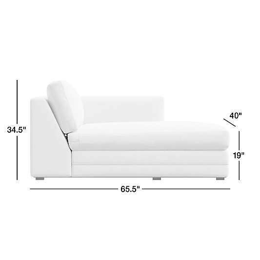 Lakeview Upholstered Right-Arm Chaise Lounge