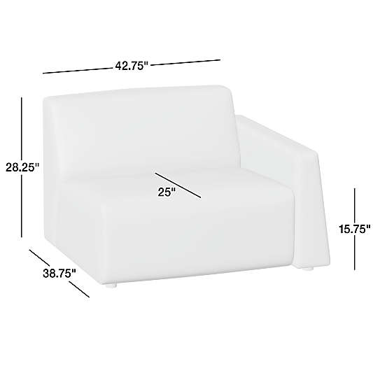 Eero Modular Right-Arm Chair Sectional Piece by Jeremiah Brent
