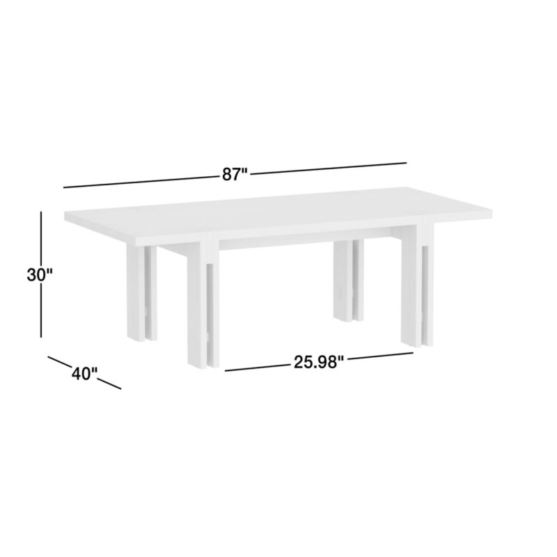 Crossroads 87" Oak Dining Table