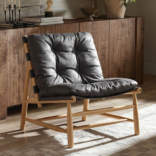 Henning Leather Accent Chair