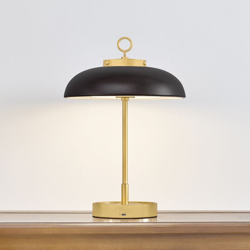 Osuna Brass Rechargeable Table Lamp 16" - image 2 of 10
