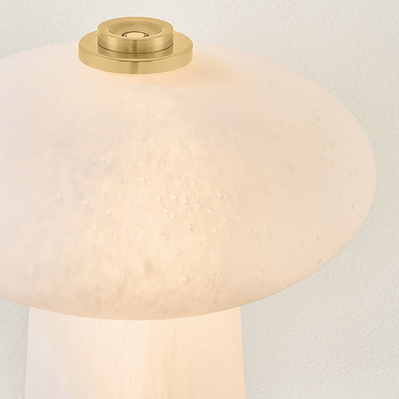 Baza Brass and Alabaster Rechargeable Table Lamp 10" - image 3 of 10