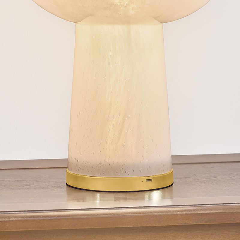 Baza Brass and Alabaster Rechargeable Table Lamp 10" - image 4 of 10