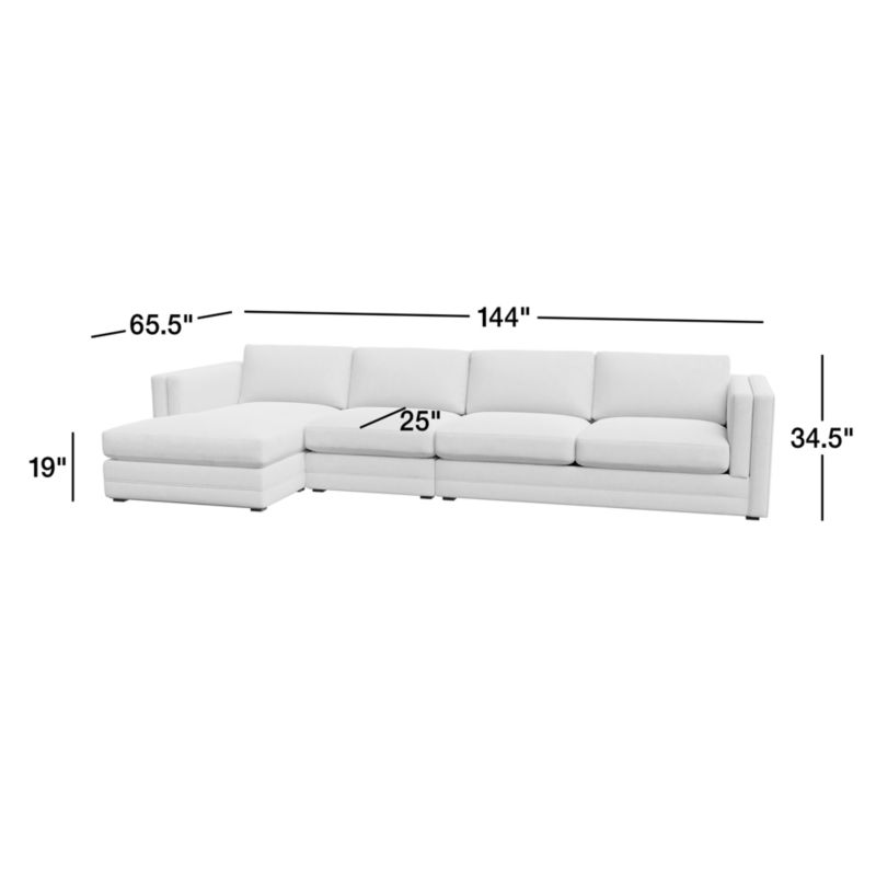 View Lakeview Upholstered 3-Piece Chaise Sectional Sofa - image 3 of 19