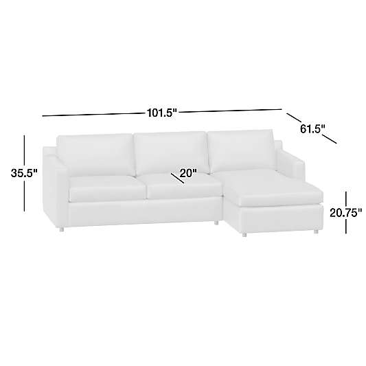 Barrett II Leather 2-Piece Chaise Sectional Sofa